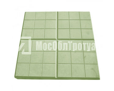 Тротуарная плитка «Сеточка» (350Х350Х50) Зеленый